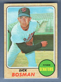 1968 Topps #442 Dick Bosman EX-MT  GO534