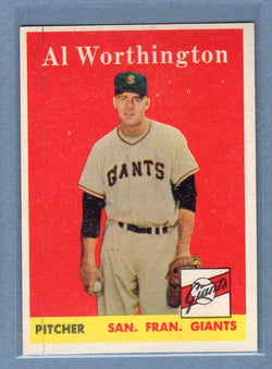 1958 Topps #427 Al Worthington (mk) (b) VG  GO501