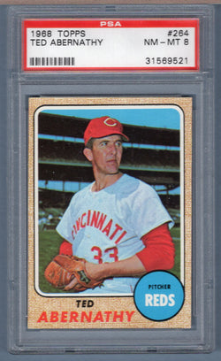1968 Topps #264 Ted Abernathy (31569521) PSA 8