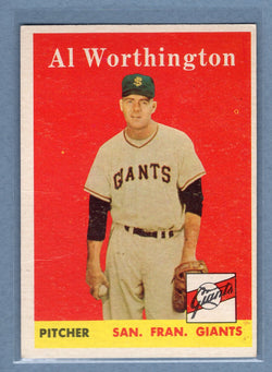 1958 Topps #427 Al Worthington (mk) (c) VG  GO501