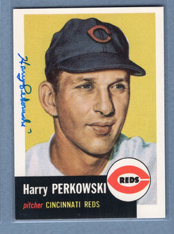 1991 Topps Archives #236 Harry Perkowski Autograph Auto signed