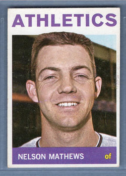 1964 Topps #366 Nelson Mathews VG-EX  GO319
