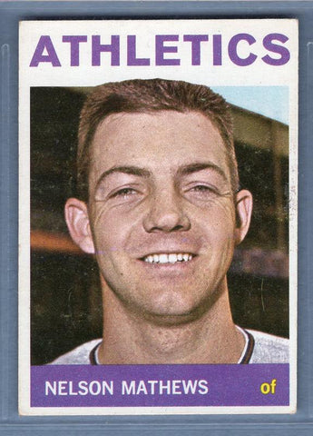 1964 Topps #366 Nelson Mathews VG-EX  GO319