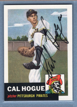 1991 Topps Archives #238 Cal Hogue Autograph Auto signed