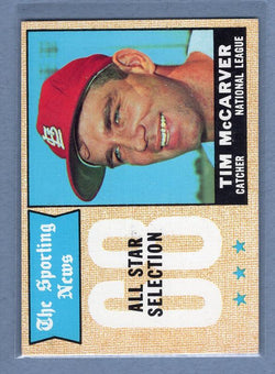 1968 Topps #376 Tim McCarver All Star EX-MT  GO588