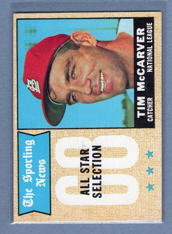 1968 Topps #376 Tim McCarver All Star EX-MT  GO588