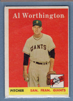 1958 Topps #427 Al Worthington (d) VG  GO501