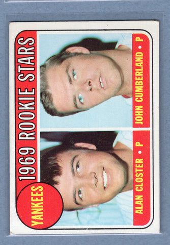 1969 Topps #114 Yankees Rookies VG-EX  GO572