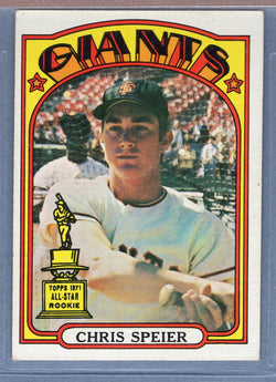 1972 Topps #165 Chris Speier (a) EX-MT  GO544