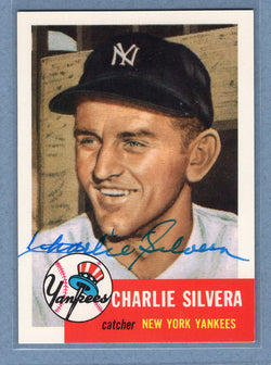 1991 Topps Archives #242 Charlie Silvera Autograph Auto signed