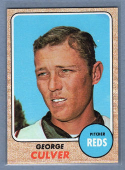 1968 Topps 319 George Culver VG-EX SET BREAK