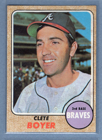 1968 Topps #550 Clete Boyer   EX-MT  GO550