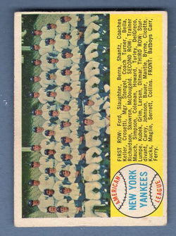 1958 Topps #246 Yankees Team VG-EX  GO67