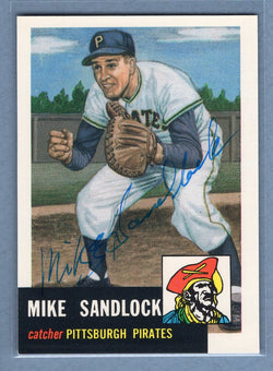 1991 Topps Archives #247 Mike Sandlock Autograph Auto signed