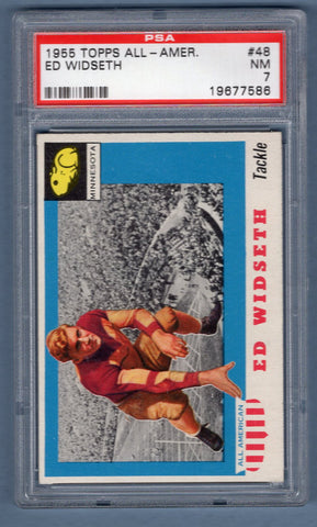 1955 Topps All American  #48 ED WIDSETH (19677586) PSA 7