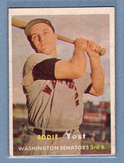 1957 Topps #177 Eddie Yost (a) EX  GO121