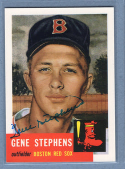 1991 Topps Archives #248 Gene Stephens Autograph Auto signed