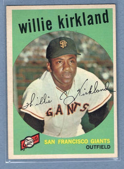 1959 Topps #484 Willie Kirkland EX-MT  GO176