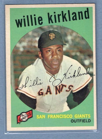 1959 Topps #484 Willie Kirkland EX-MT  GO176