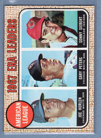 1968 Topps #8 A.L. ERA Leaders (d)EX-MT  GO507