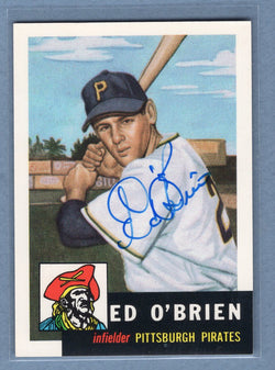 1991 Topps Archives #249 Eddie O'Brien Autograph Auto signed