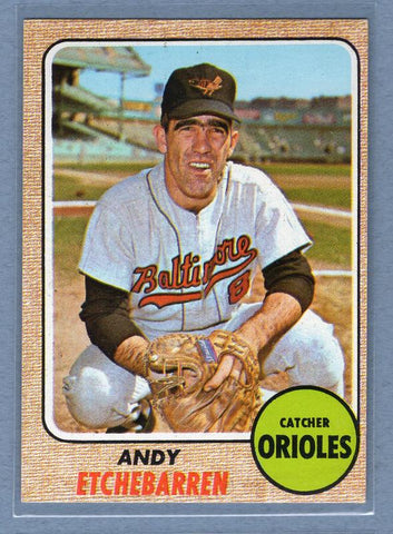 1968 Topps #204 Andy Etchebarren EX-MT   GO70