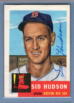 1991 Topps Archives #251 Sid Hudson G-VG Autograph Auto signed