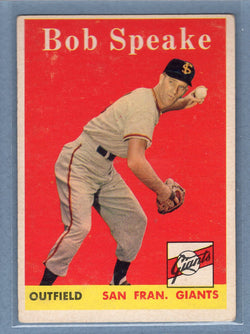 1958 Topps #437 Bob Speake (a) VG  GO501