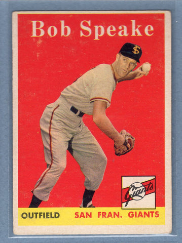 1958 Topps #437 Bob Speake (a) VG  GO501
