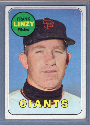 1969 Topps #345 Frank Linzy EX  GO661