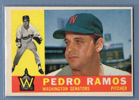 1960 Topps # 175 Pedro Ramos EX-MT High Grade Set Break