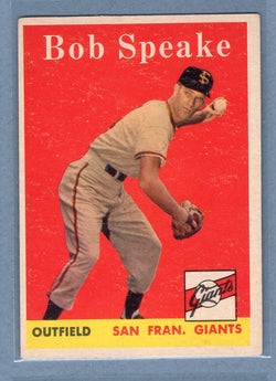 1958 Topps #437 Bob Speake (d) VG  GO501