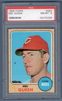 1968 Topps #283 Mel Queen (05270206) PSA 8
