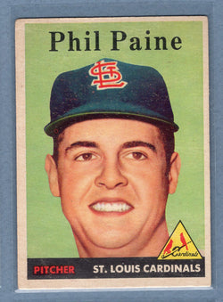 1958 Topps #442 Phil Paine (a) VG-EX  GO501