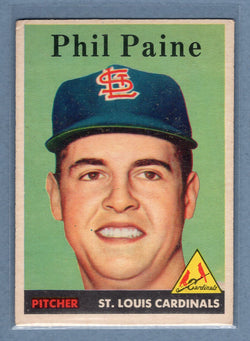 1958 Topps #442 Phil Paine (b) VG-EX  GO501