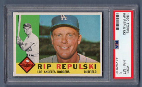 1960 Topps  #265 Rip Repulski (41262918) PSA 8