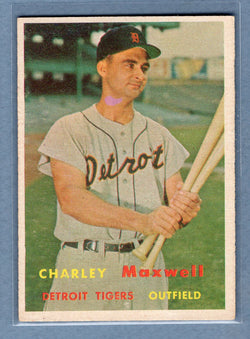 1957 Topps #205 Charley Maxwell (b) EX  GO121