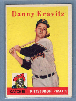 1958 Topps #444 Danny Kravitz (mk) (b) VG  GO501