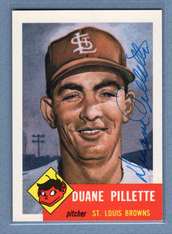 1991 Topps Archives #269 Duane Pillette Autograph Auto signed