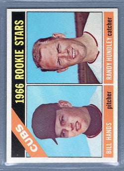 1966 Topps #392 Cubs Rookies (Hands/Hundley) (R) NM  GO475