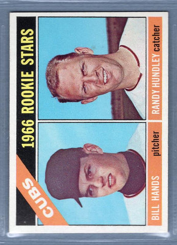 1966 Topps #392 Cubs Rookies (Hands/Hundley) (R) NM  GO475