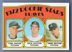 1972 Topps #351 Braves Rookies (Jimmy Britton, Tom House, Rick Kester) Ex-Nm