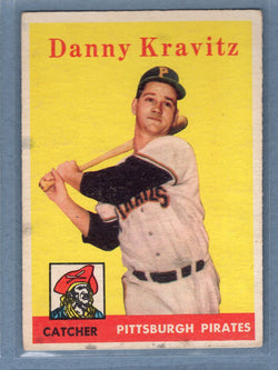 1958 Topps #444 Danny Kravitz (st) (c) VG  GO501