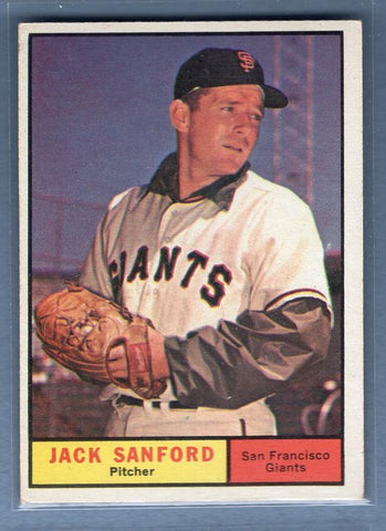 1961 Topps #258 Jack Sanford EX   GO269