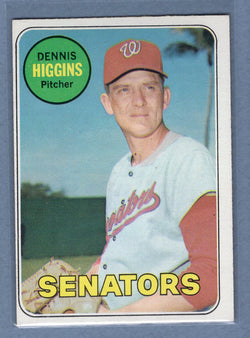 1969 Topps #441 Dennis Higgins (a) EX-MT  GOWAYY