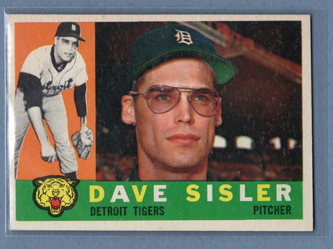 1960 Topps # 186 Dave Sisler NM High Grade Set Break
