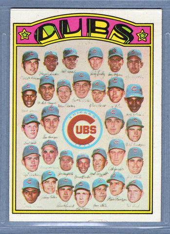 1972 Topps #192 Chicago Cubs (a) EX-MT  GO544
