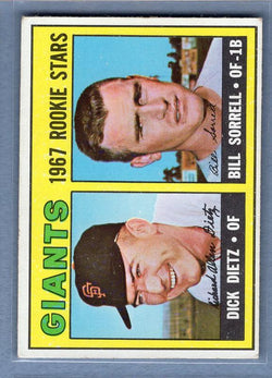 1967 Topps #341 Giants Rookies EX  GO225