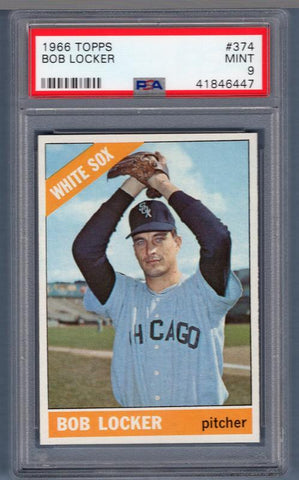 1966 Topps #374 Bob Locker (41846447) PSA 9