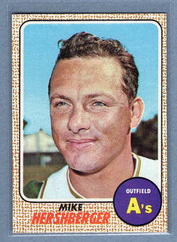 1968 Topps #18 Mike Hershberger (b)EX-MT  GO507